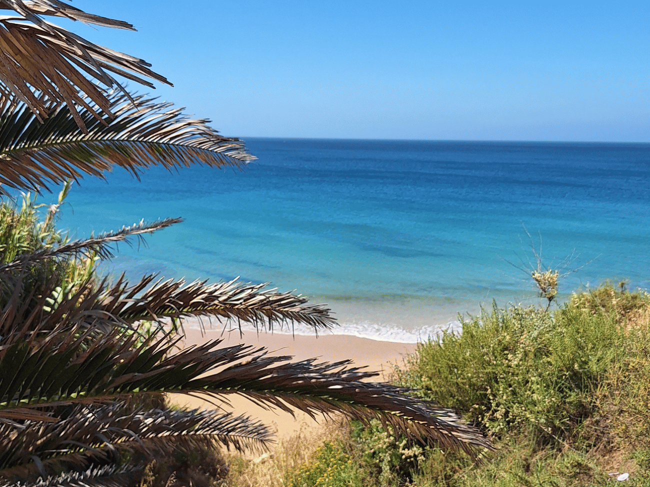 Strand bij het resort Clube Porto Mos